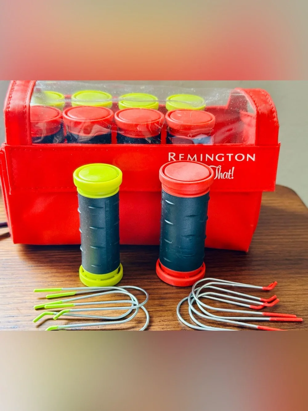 Remington “All That” Ionic Ceramic Hot Rollers Curlers - Travel Portable Case
